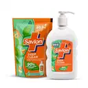 Savlon Liquid Handwash 200ml pump + 175ml refill pouch combo – image 1