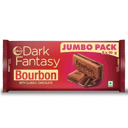 Sunfeast Dark Fantasy Bourbon Biscuit 465 g (93 g x 5 pcs)