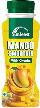 Sunfeast Mango Smoothie With Mango Chunks 300 ml (Pet Bottle)