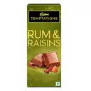 Temptations Rum & Raisins Premium Milk Chocolate Bar 70g – image 1