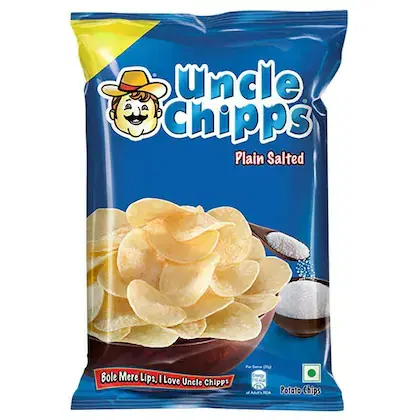 Uncle Chipps Plain Salted Potato 80 g