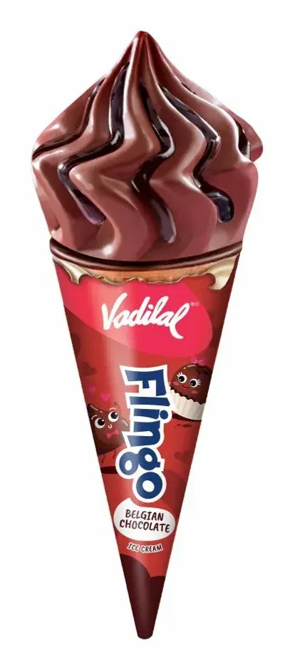 Vadilal Belgian Chocolate Icecream  Cone
