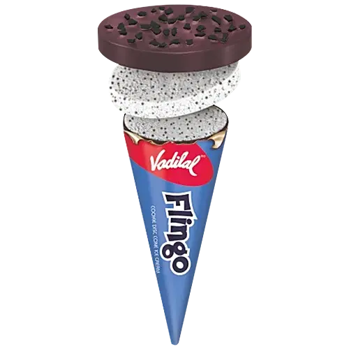 Vadilal Flingo Chocolate disc cone