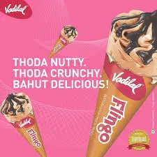 Vadilal Flingo Nutty Butterscotch cone