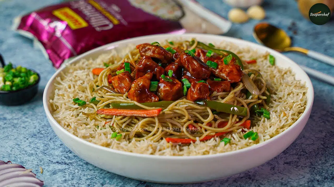 Veg Munchurian , Veg Ried Rice & Veg Noodle Combo