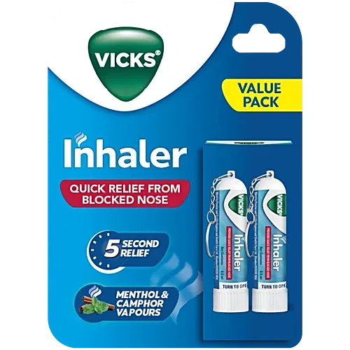 Vicks Inhaler with Keychain 0.5ml (Pack of 2)