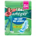 Whisper Ultra Clean Sanitary Napkin with Wings (XL+) 7 Pads – image 1