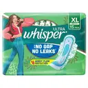 Whisper Ultra Sanitary Napkin with Wings (XL) 15 pads – image 1
