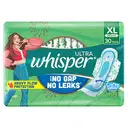 Whisper Ultra Sanitary Napkin with Wings (XL) 30 pads – image 1