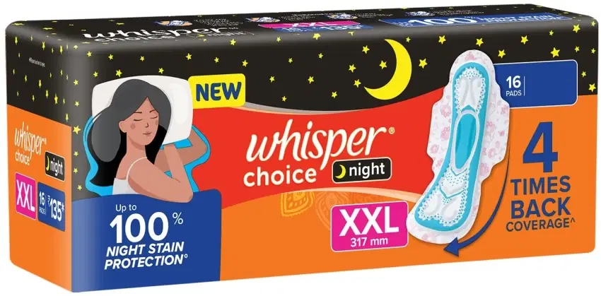 Whisper Choice Night XXL 16Pads