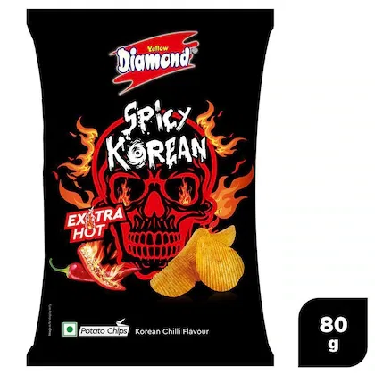 Yellow Diamond Spicy Korean Potato Chips