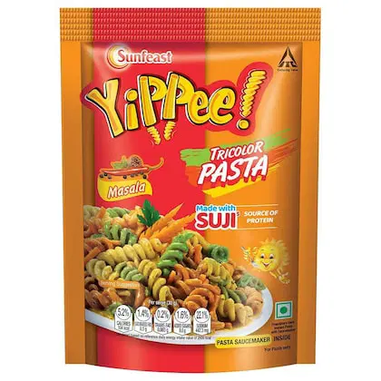 Yippee Suji Tricolor Masala Instant Pasta