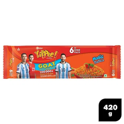 YiPPee! Magic Masala Noodles with Added Veggies - The Better Noodles, 420g