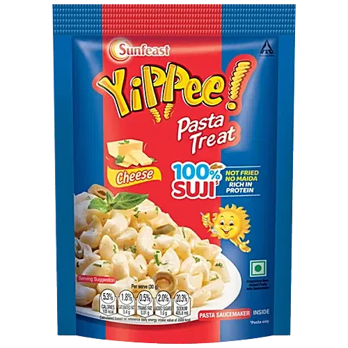 Yippee 100% Suji Cheese Instant Pasta Treat