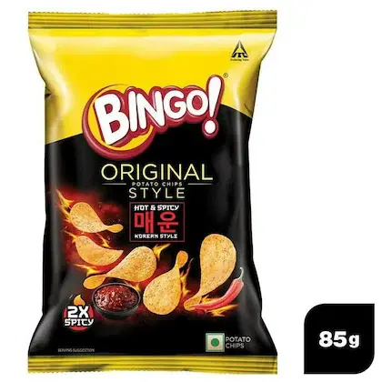 Bingo Original Hot & Spicy Korean Style Potato Chips