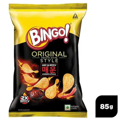 Bingo Original Hot & Spicy Korean Style Potato Chips