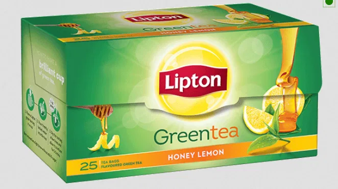 Lipton Honey, Lemon Green Tea Bags Box  (25 Bags)