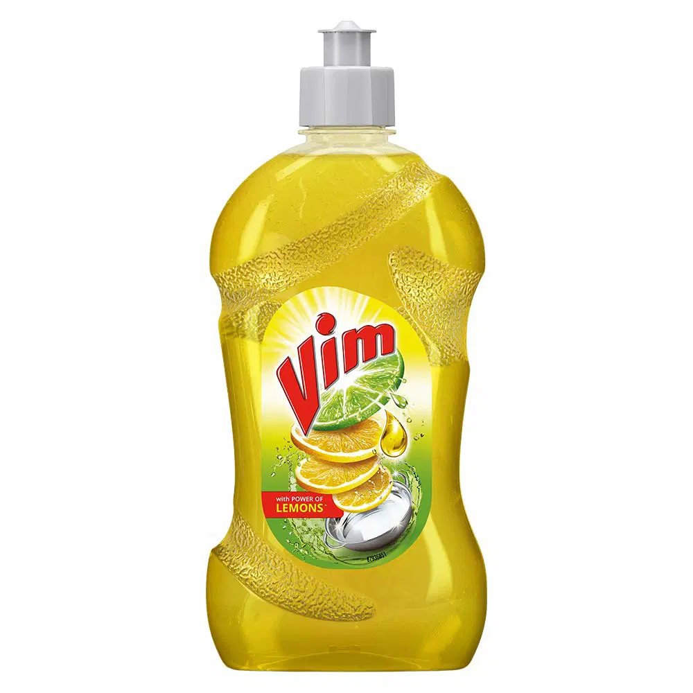 Vim Dishwash Liquid Gel with Lemon fragrance