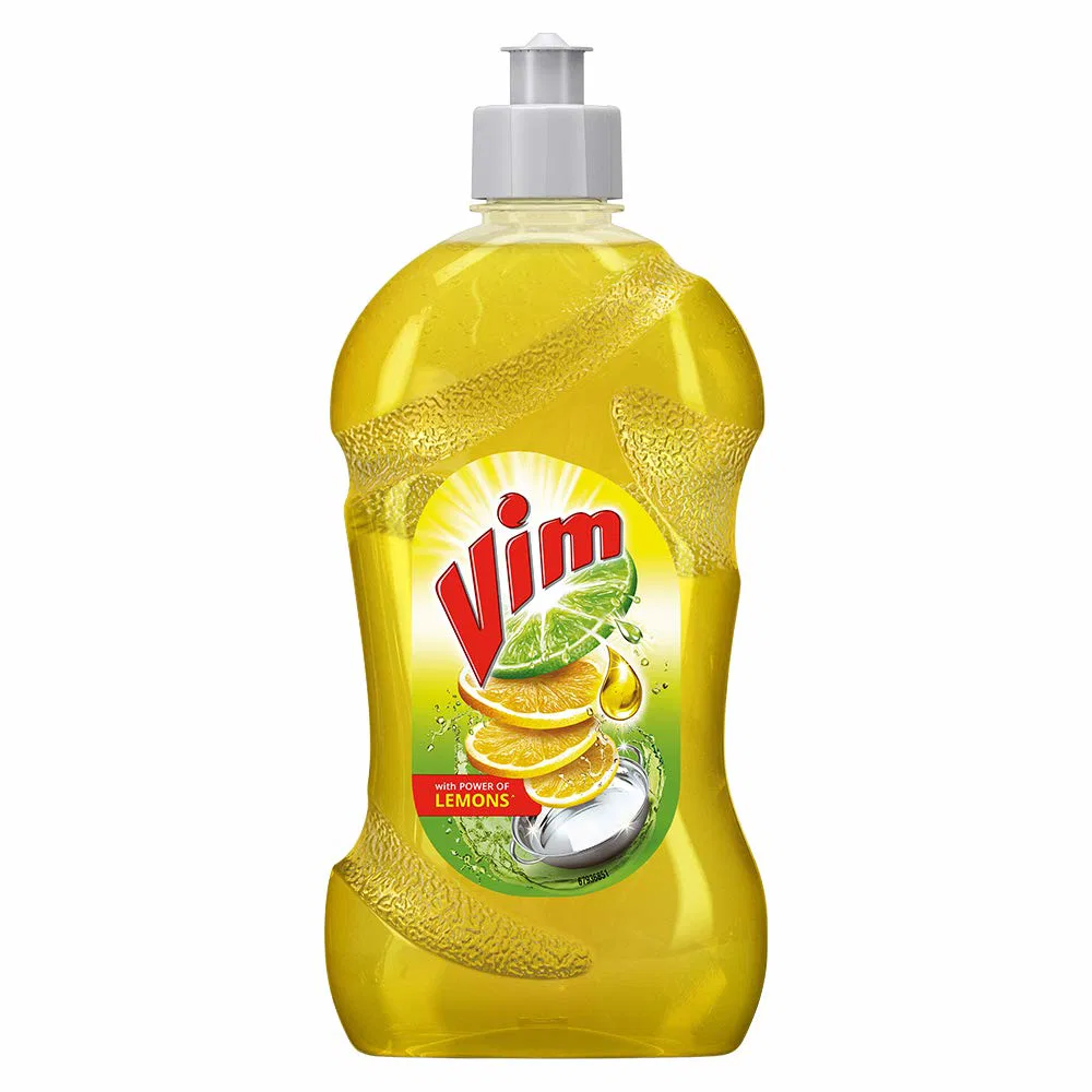 Vim Dishwash Liquid Gel with Lemon fragrance