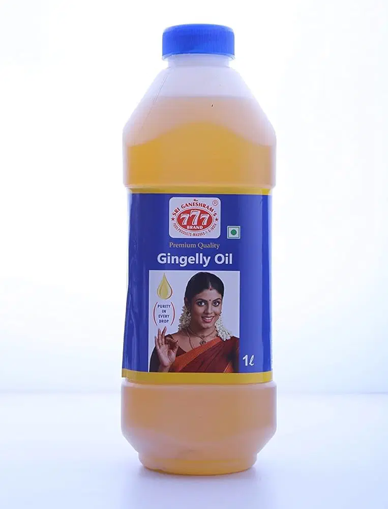 777 GINGELLY OIL bottle
