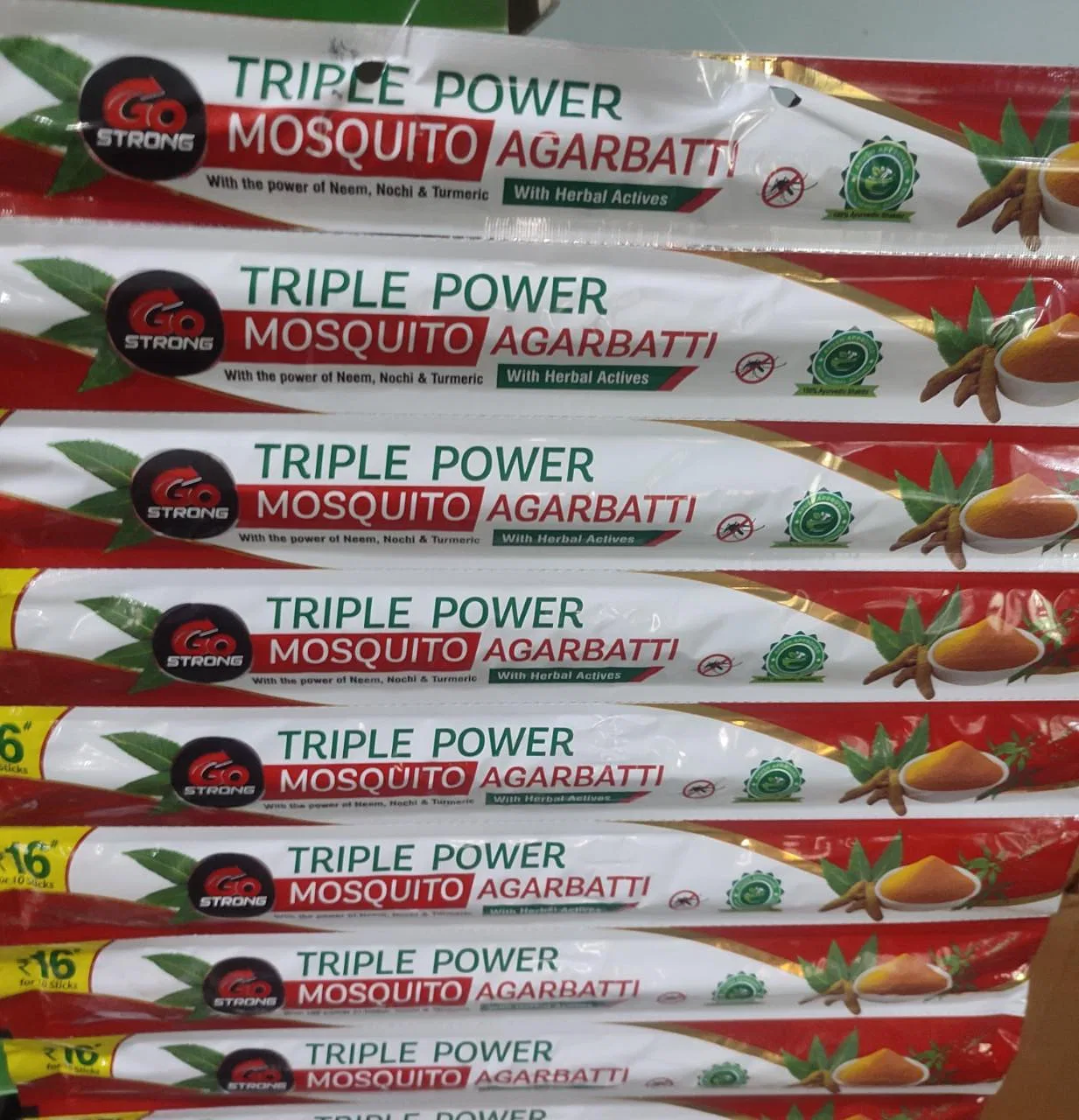GO Strong Herbal Actives Mosquito Agarbati