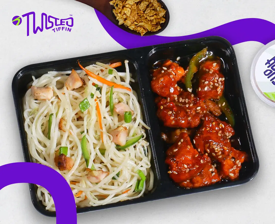 Chicken Hakka Noodles + Chicken Schezwan