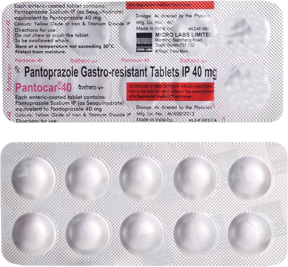 PANTOPRAZOLE 40MG TABLETS (10 TABS)