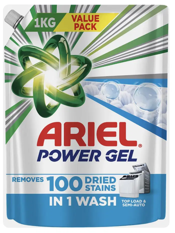 ARIEL MATIC LIQUID DETERGENT, TOP LOAD, 1 LITRE - POUCH PACK