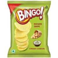 BINGO POTATO CHIPS CREAM AND ONION