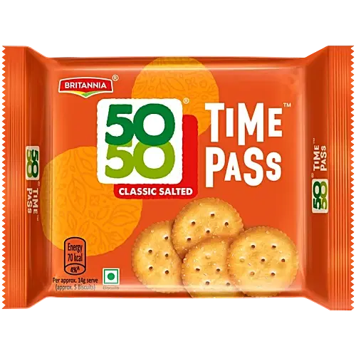 BRITANNIA 50-50 TIME PASS CLASSIC SALTED