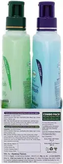 AYUR BODY WASH COMBO NEEM+KESAR 800ML WITH FREE LOOFAH – image 1