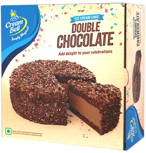 CREAM BELL DOUBLE CHOCOLATE ICE CREAM CAKE 500 ML