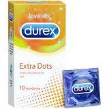 DUREX EXTRA DOTS 10 N