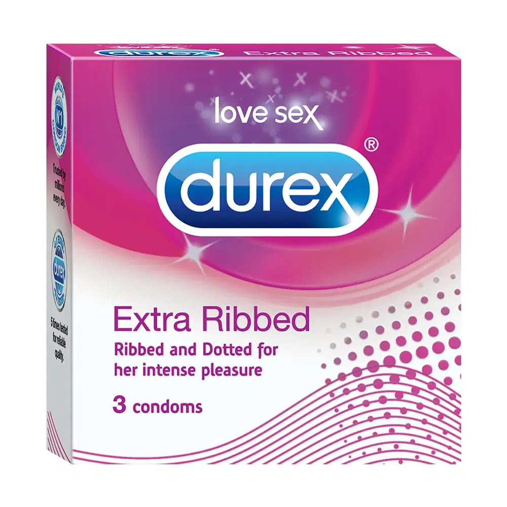 DUREX EXTRA RIBBED 3 PC BUY 1 GET 1 FREE