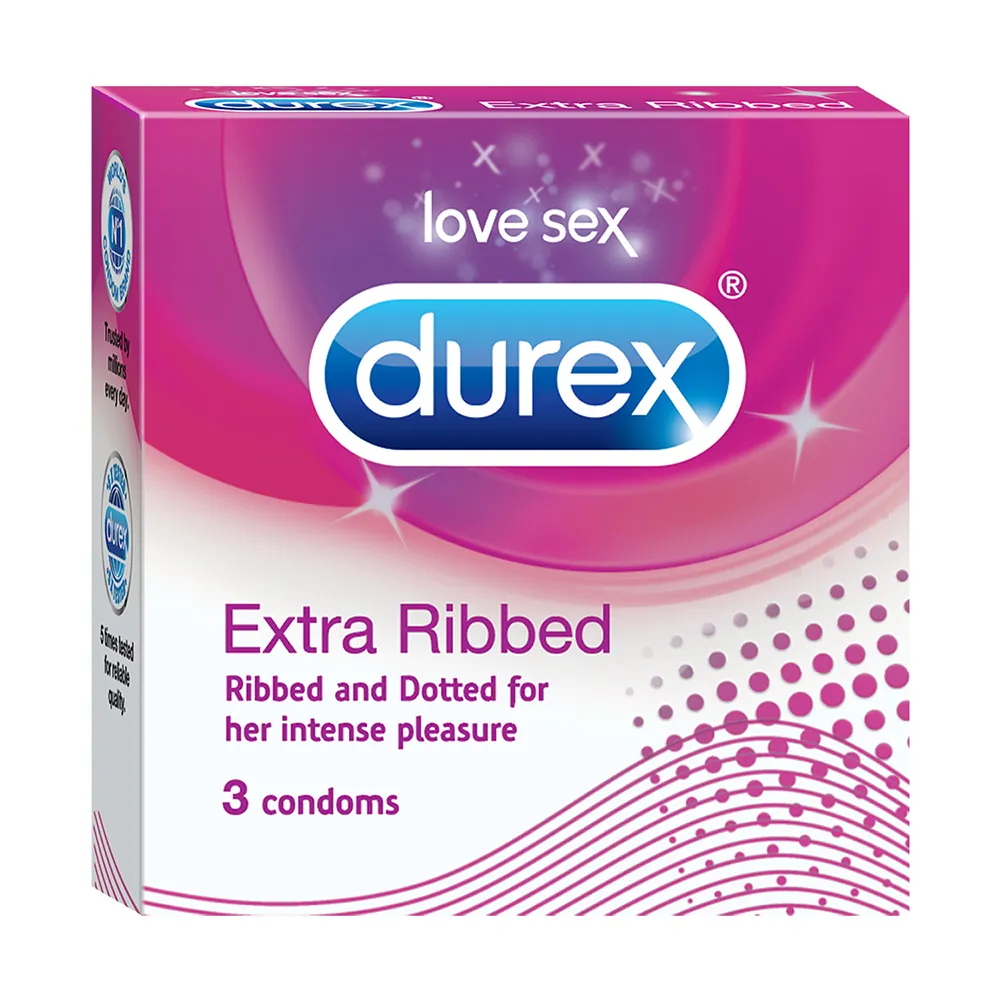 DUREX EXTRA RIBBED 3 PC BUY 1 GET 1 FREE