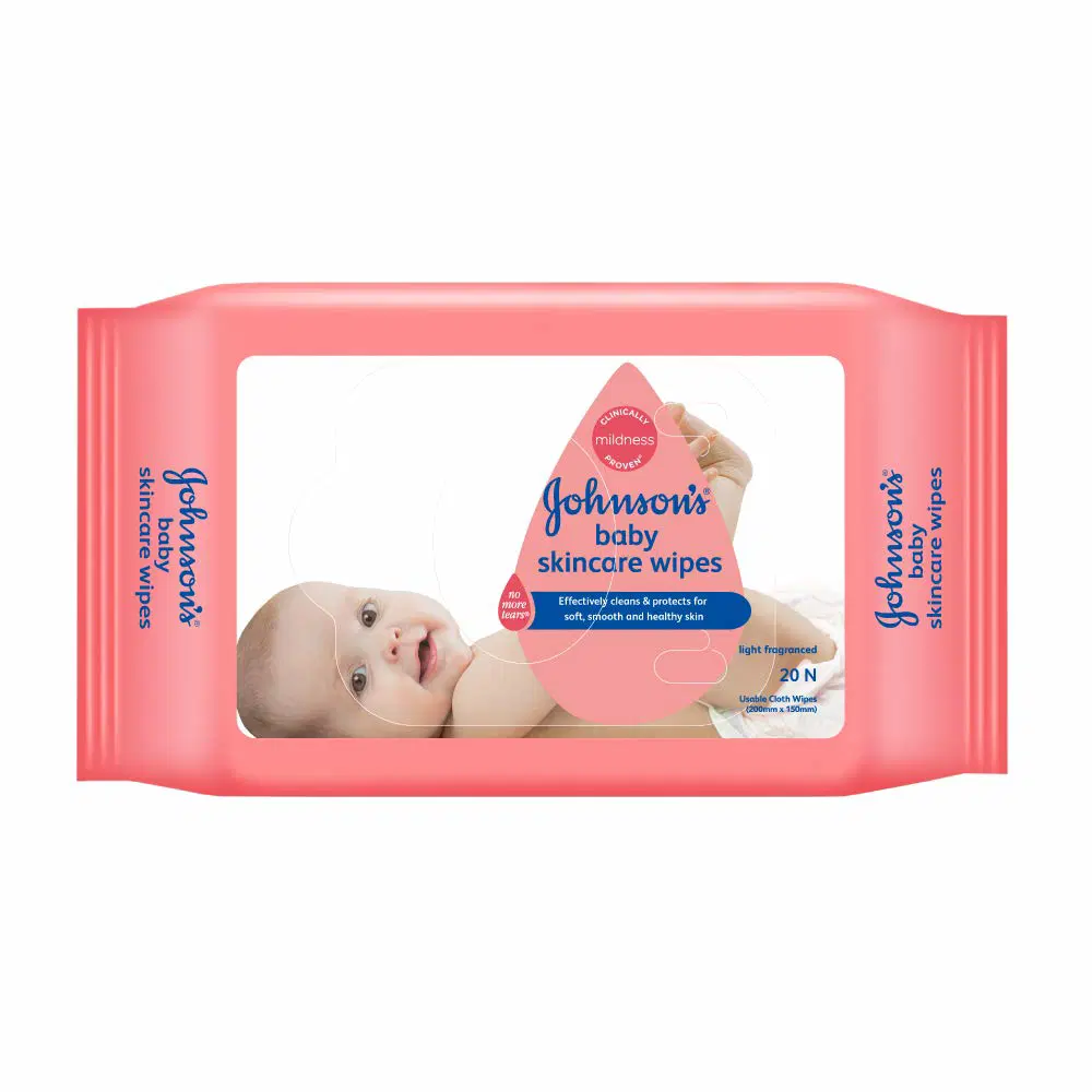 JOHNSONS BABY SKINCARE WIPES-20 UNITS