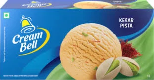 BUY 1 GET 1 FREE - CREAM BELL KESAR PISTA ICE CREAM 700ML+700ML