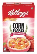 KELLOGGS CORNFLAKES WITH REAL STRAWBERRY PUREE – image 1