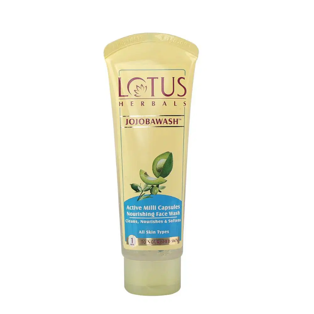 LOTUS HERBALS JOJOBAWASH ACTIVE MILLI CAPSULES ALL SKIN TYPES 80G