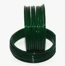 GLASS BANGLES GREEN COLOR - 24PC- 1 BOX - ANY SIZE – image 1