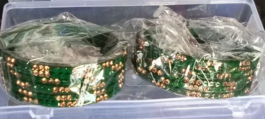 GREEN BANGLE 12 PC - ANY SIZE