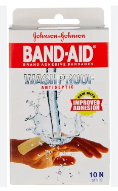 BAND AID WASHPFOOF PACK OF 4