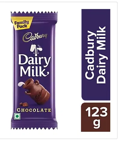 CADBURY DAIRY MILK CHOCOLATE BAR, 123 G