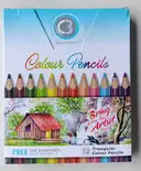 DOMS TRIANGULAR COLOUR PENCIL WITH FREE SHARPENER – image 1