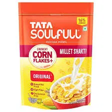 TATA SOULFUL CRUNCHY CORN FLAKES FREE BOWL WORTH RUPEES 60-260 GM PKT