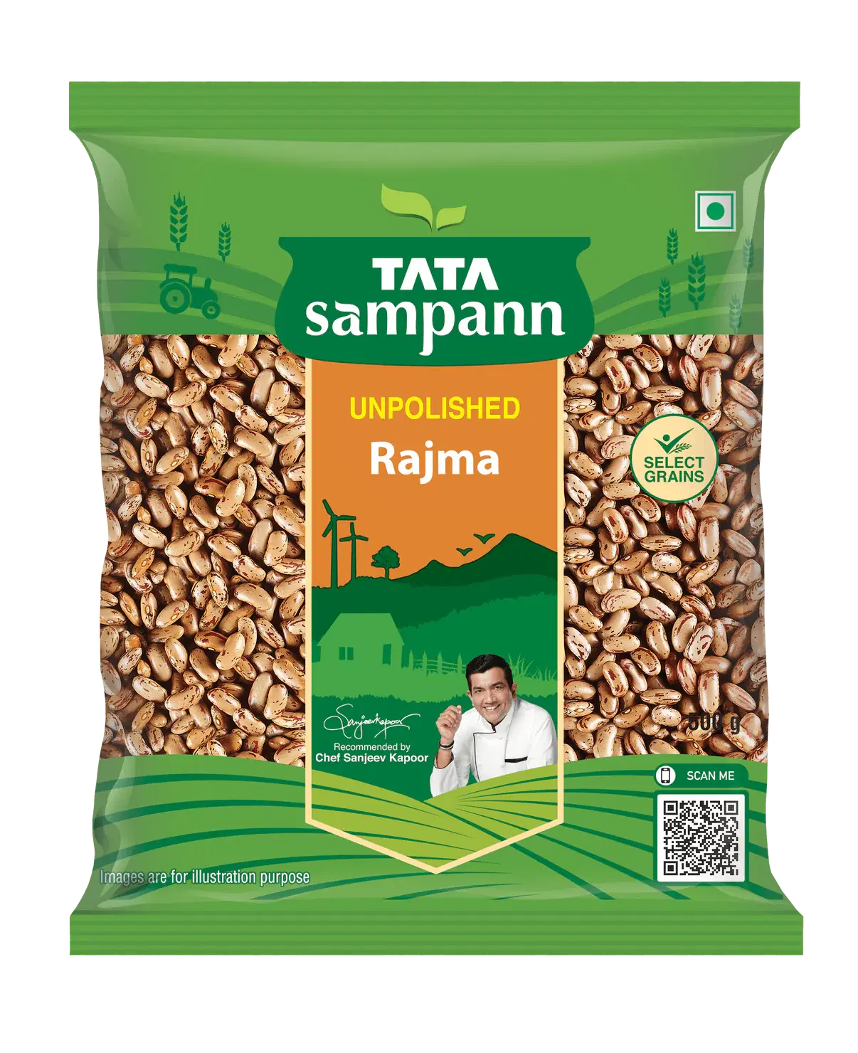 TATA SAMPANN UNPOLISHED RAJMA (CHITRA)