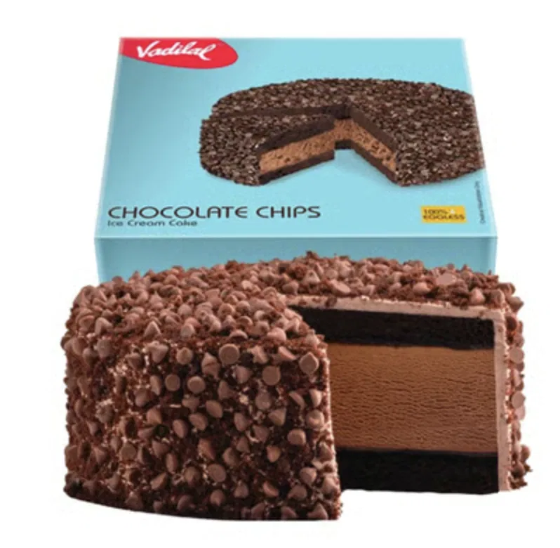 VADILAL CHOCOLATE CHIPS ICE CREAM CAKE 500 ML
