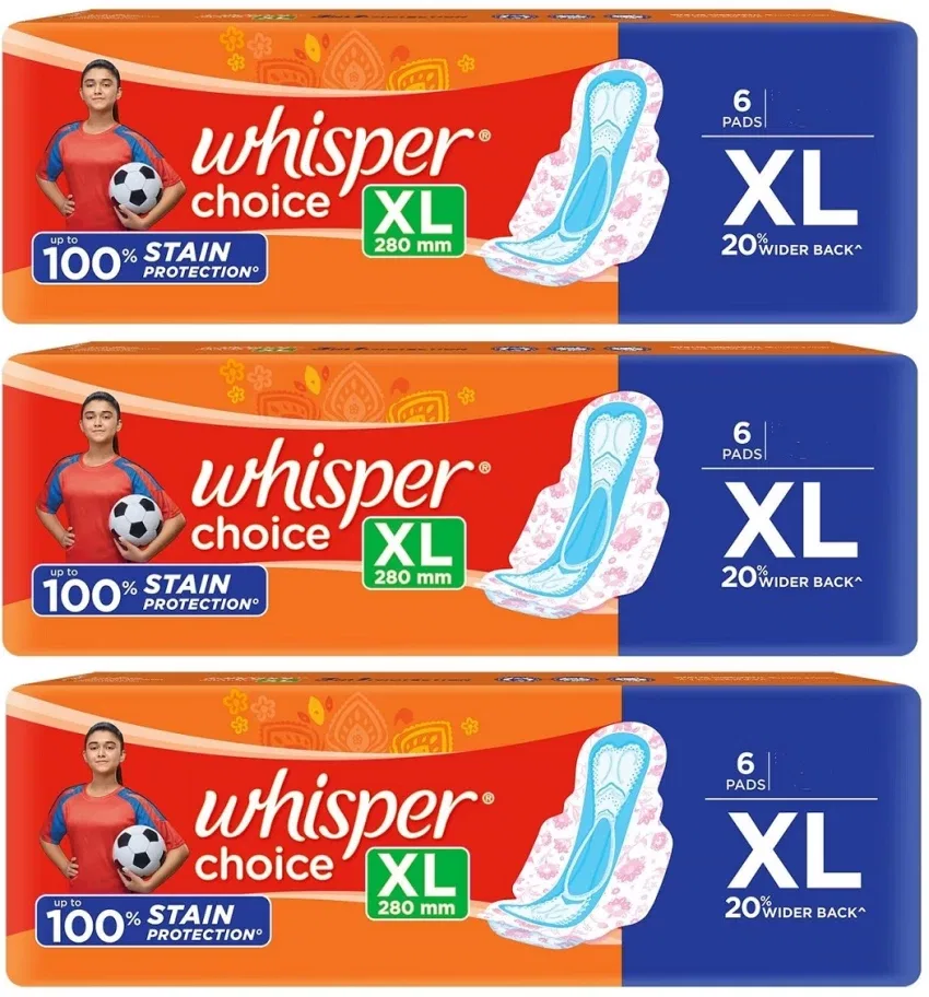 WHISPER CHOICE XL PADS