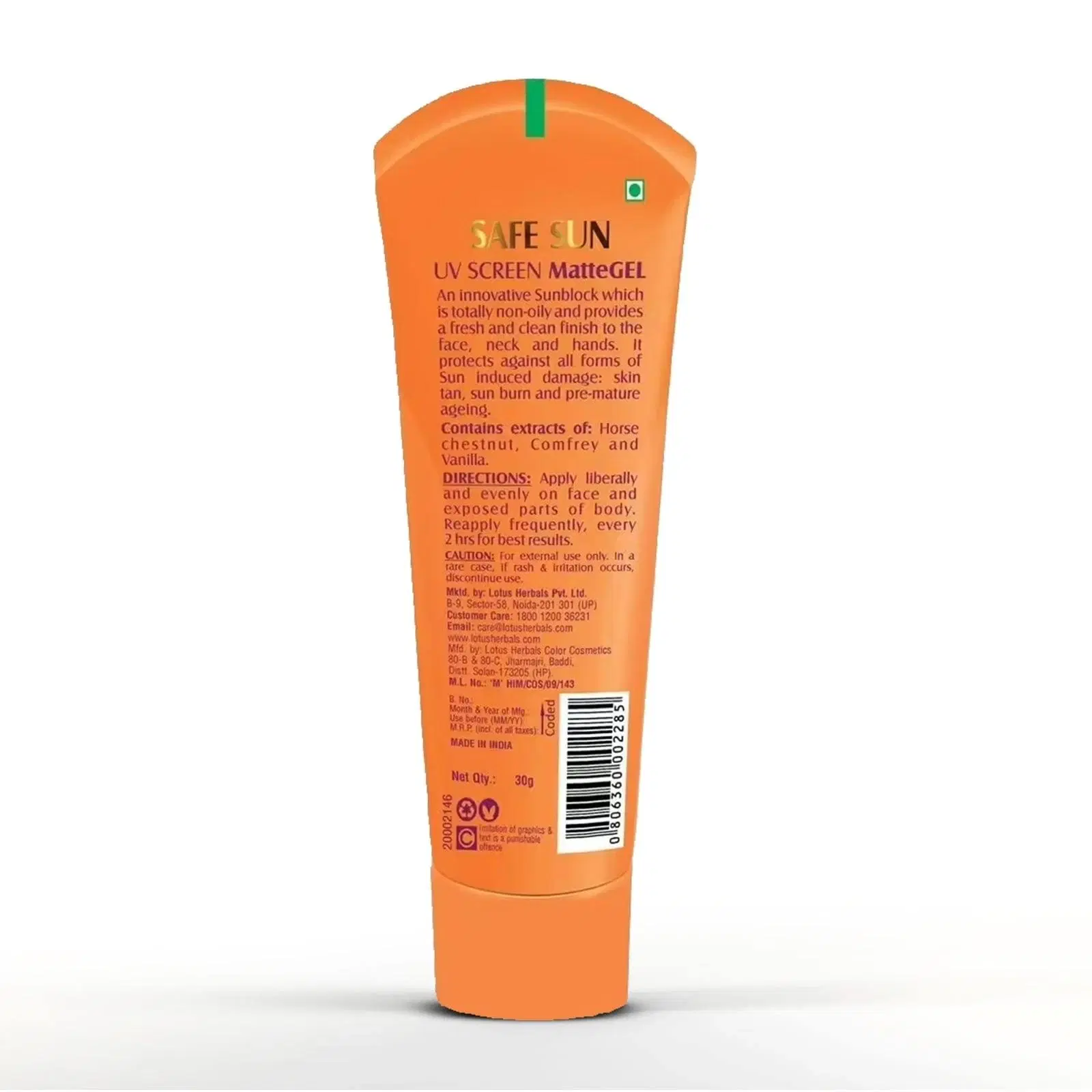 LOTUS SAFE SUN METTE GEL SPF 50