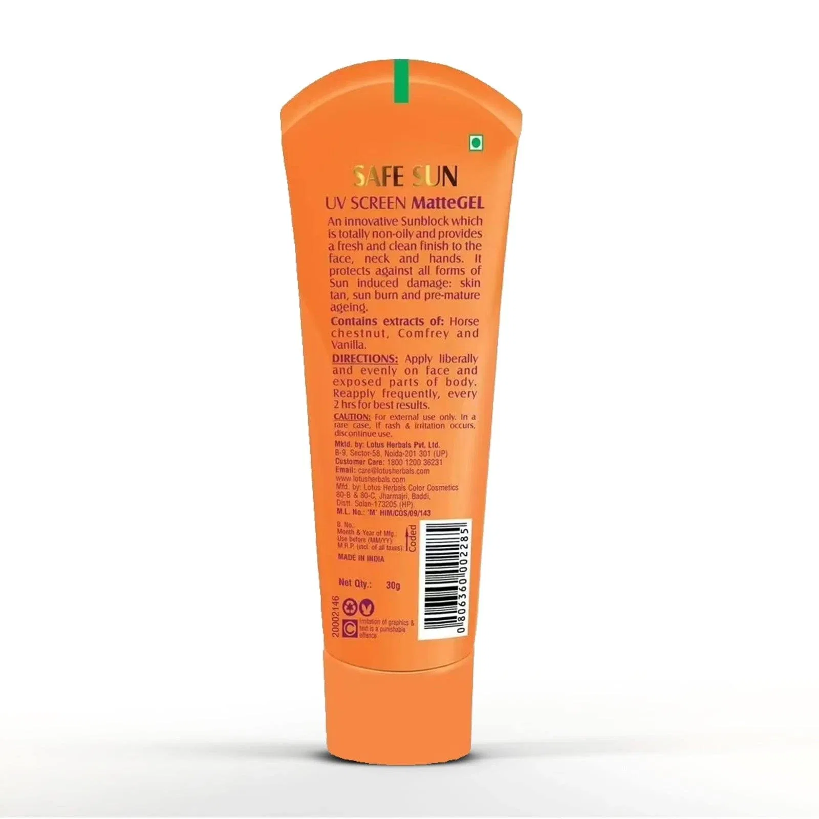 LOTUS SAFE SUN METTE GEL SPF 50